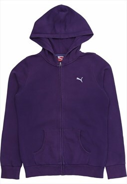 Puma 90's Zip Up Hoodie XLarge Purple