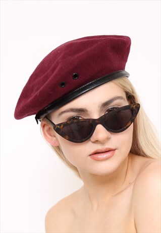 VINTAGE KANGOL PURPLE WOOL BERET
