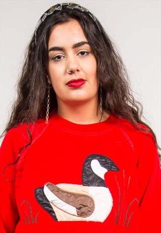 VINTAGE CUTE DUCK SWEATSHIRT