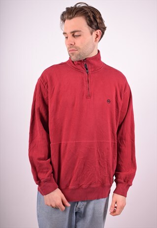 NAUTICA MENS VINTAGE SWEATSHIRT JUMPER XL MAROON 90S