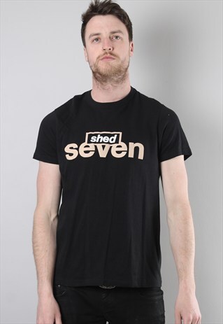 VINTAGE SHED 7 BAND T-SHIRT MEDIUM