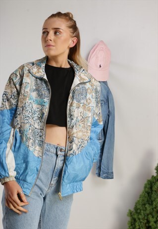 VINTAGE PATTERNED BOMBER JACKET X270