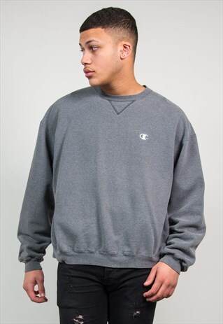 90'S CHAMPION SWEATSHIRT GREY VINTAGE SWEATER
