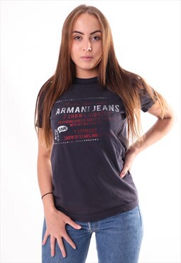 Vintage Armani Jeans T-Shirt in Black