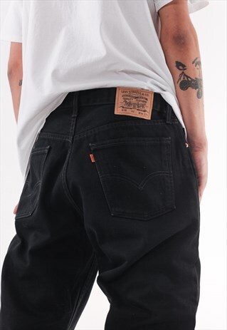 VINTAGE LEVIS DENIM PANTS TROUSERS 90S BLACK