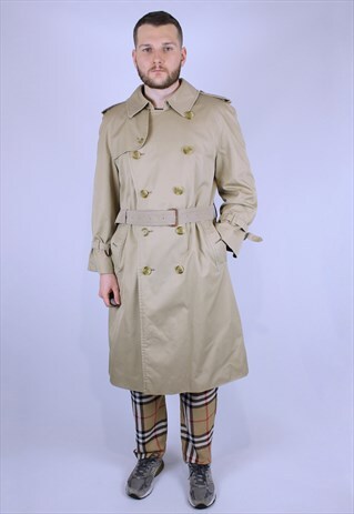 90S VINTAGE BURBERRY TRENCH BLACK COAT ELEGANT JACKET