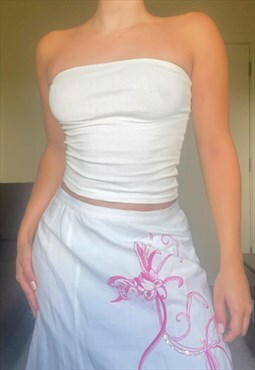 Y2K Sequin Print Midi Skirt