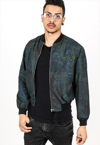 VINTAGE SILK BOMBER JACKET J79