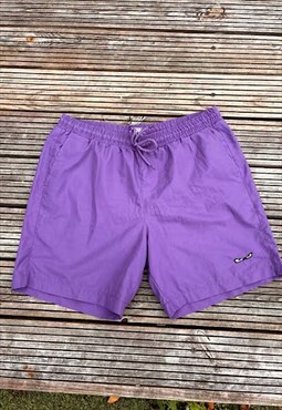 Vintage no fear forever skatewear purple shorts large 