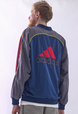 VINTAGE MENS ADIDAS BIG LOGO TRACK TOP SUIT JACKET