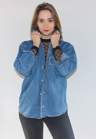 VINTAGE DISTRESSED PAINTERS LEVI'S DENIM SHIRT