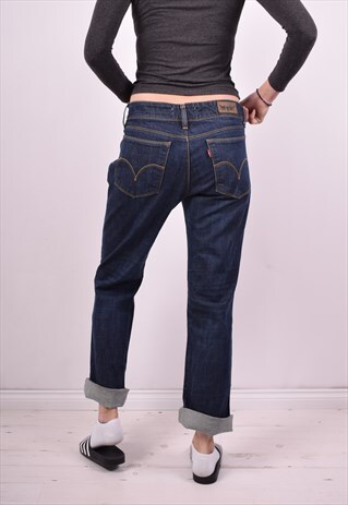 LEVI'S 570 WOMENS VINTAGE JEANS W36 L31 BLUE 90S