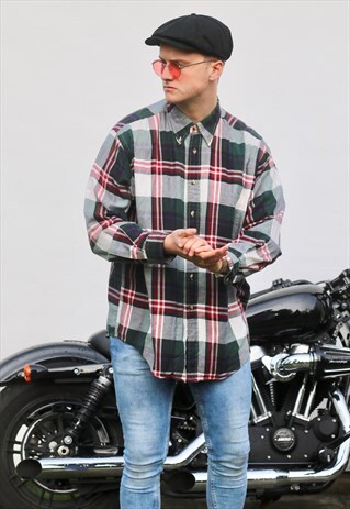 NAUTICA USA 90S PLAID CHECK VINTAGE SHIRT