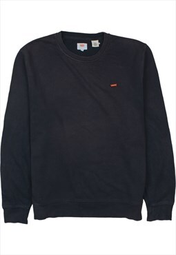 Vintage 90's Levi's Sweatshirt Heavyweight Crew Neck Navy
