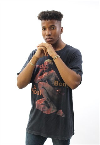 RARE 1997 DENNIS RODMAN SINGLE STITCH T-SHIRT (L)