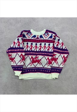 Vintage Knitted Jumper Women's M