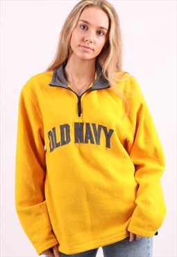 Vintage Old Navy 1/4 Zip Fleece in Yellow