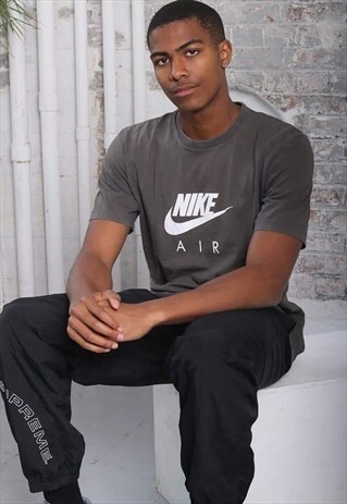 VINTAGE NIKE AIR BIG LOGO T-SHIRT GREY