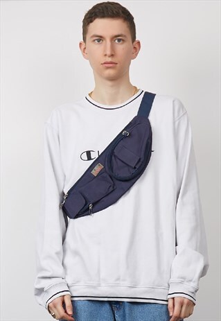 VINTAGE 90'S IRIS SPORT NAVY BUM BAG