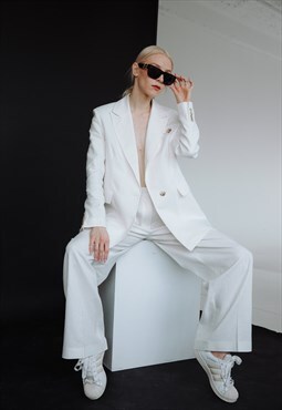Linen palazzo trousers