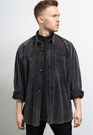 VINTAGE CORDUROY SHIRT GREY