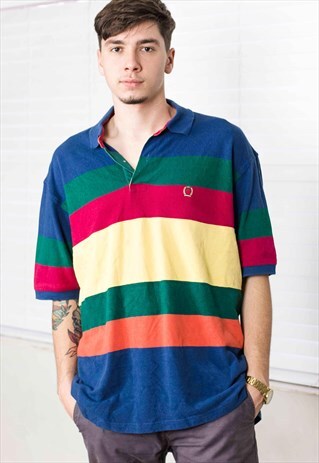 VINTAGE TOMMY HILFIGER SHIRT LOGO 90S XL 11.7