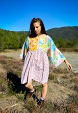 Sienna Wide Sleeve Dress - Floral Mini Dream - L/XL