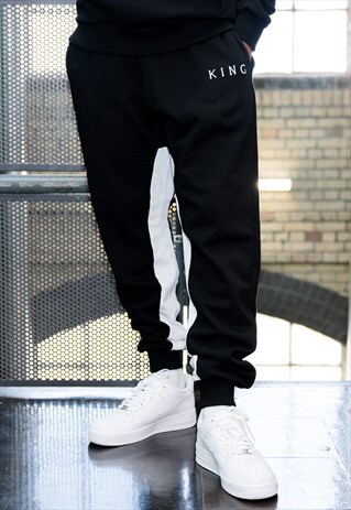 WHITECHAPEL TRACKSUIT BOTTOMS - BLACK