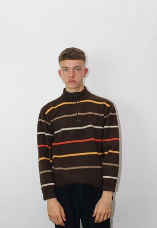 VINTAGE PAUL AND SHARK 1/4 ZIP WOOL JUMPER