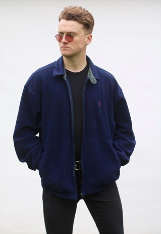 NAUTICA USA 90S HARRINGTON FLEECE JACKET