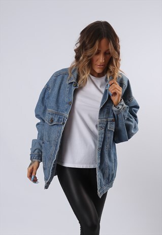 DENIM JACKET RIFLE OVERSIZED FITTED UK 18 (61C)