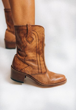 WESTERN MID-RISE BOOTS