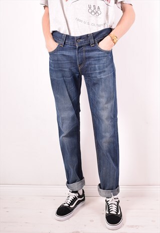 LEVI'S 511 MENS VINTAGE JEANS W33 L34 BLUE 90S