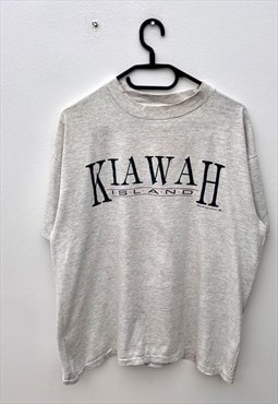 Vintage Kiawah island grey tourist T-shirt medium 