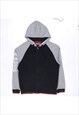 Kappa 90's Zip Up Hoodie Medium Black
