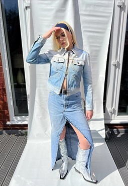 Vintage Double Zip Levis Denim Jacket XS