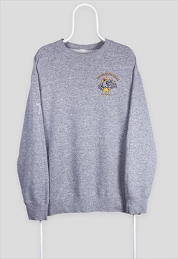 Vintage American College Football Grey Sweatshirt Large