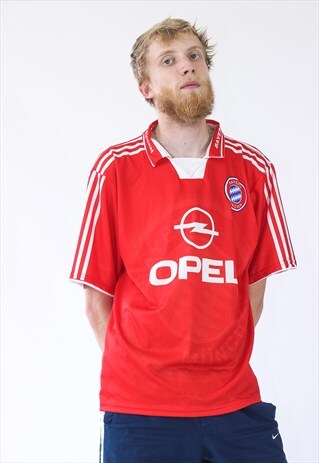 MENS BAYERN MUNICH MUNCHEN OPEL LOGO JERSEY SHIRT