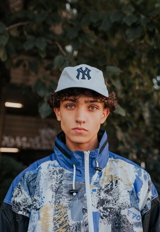 VINTAGE BABY BLUE NEW YORK YANKEES ADIDAS CAP