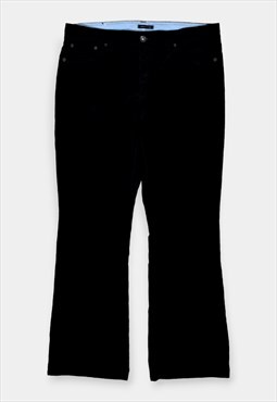 Vintage Women's Tommy Hilfiger Corduroy Trousers Logo Black