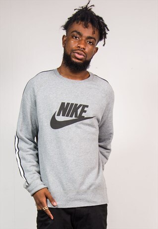VINTAGE 90'S GREY NIKE SWEATSHIRT JUMPER
