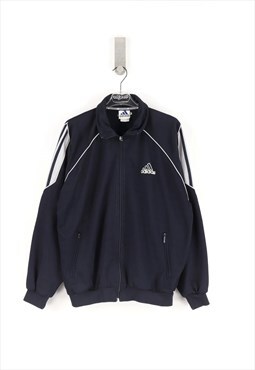 Adidas Vintage 90's Zip Sweatshirt in Blue - M
