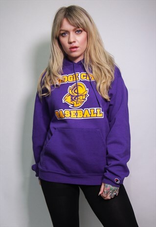 VINTAGE CHAMPION DODGE CITY COLLEGE UNIVERSITY HOODIE