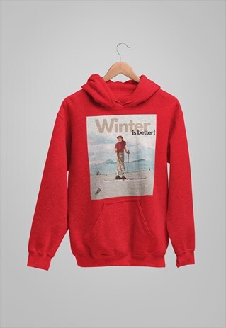 WINTER IS BETTER BEACH SNOW SKI SUMMER JOKE PUIP CALIFORNIA