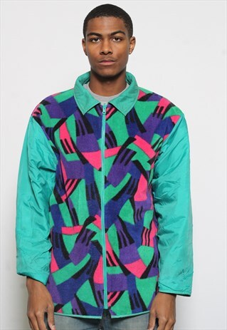 VINTAGE FILA REVERSIBLE JACKET AND FLEECE
