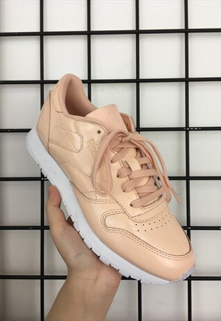 REEBOK CLASSIC PINK GLOSSY TRAINERS