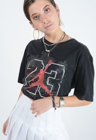 logo jordan vintage Shirt T in  Vintage Air Black Days with Jordan Logo Best