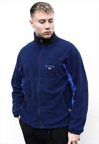 NAVY POLO SPORT RALPH LAUREN SPELL OUT FLEECE JACKET