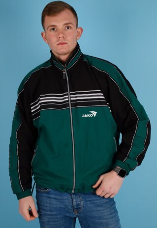 VINTAGE SHELL JACKET IN BLACK NJ688