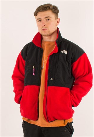 VINTAGE RED NORTH FACE DENALI FLEECE USA XL
